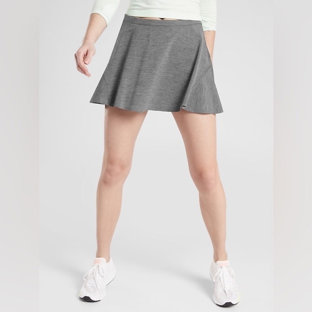 Athleta Gray Match Point Mini Tennis Athletic Skort